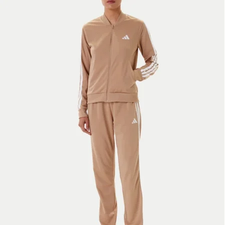 adidas Tuta Essentials 3-Stripes JX0507 Beige Regular Fit