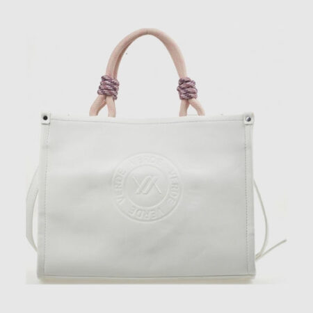 Verde Fabric Women's Shoulder Bag White