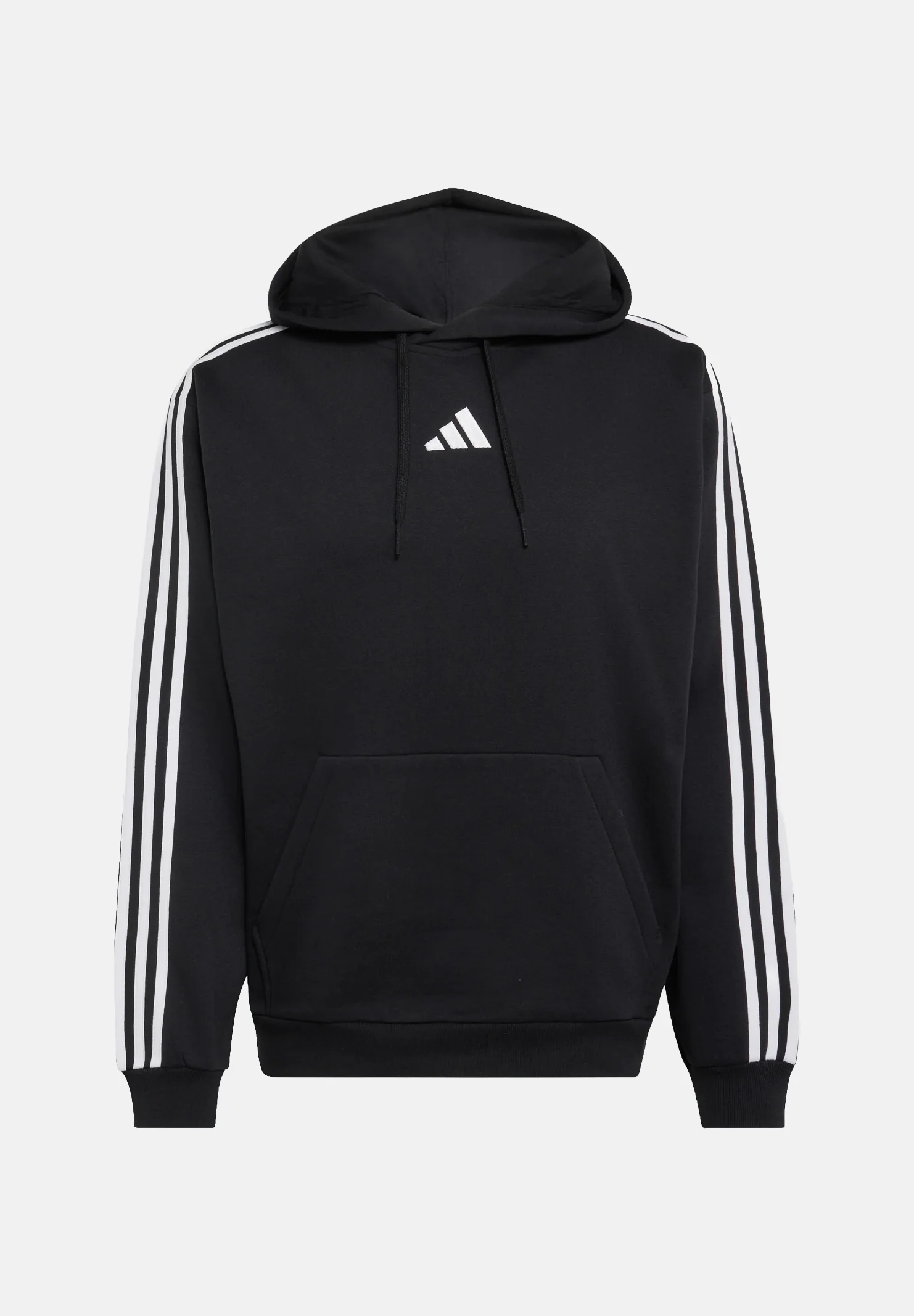 Felpa Adidas con cappuccio Black/White nera e bianca uomo