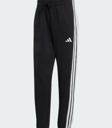 Essentials Pantaloni con risvolto in french terry a 3 strisce
